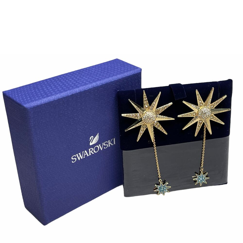 Swarovski Lucky Goddess Pierced Earrings, STAR